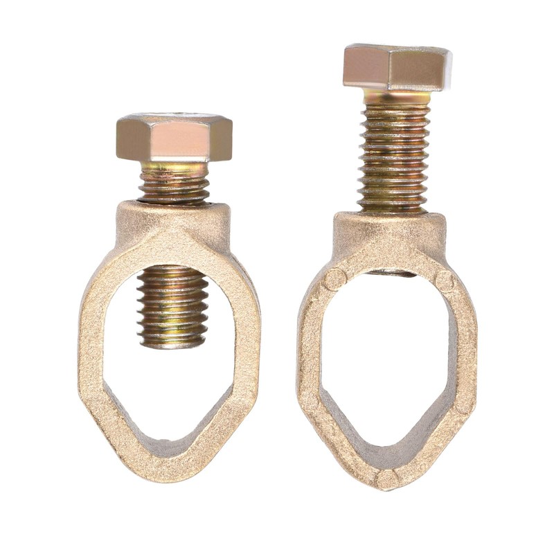 sourcing map Ground Rod Clamp Grounding Clamps 5/8" Wire Connectors