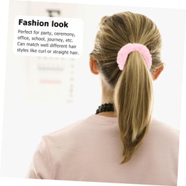 Baluue 2pcs Faux Fur Hair Scrunchies for Women Elastic Ponytail Holders Fluffy Hair Bands for Parties and Daily Wear Comfortable and Stylish