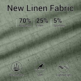 Retro Linen Mens Suit Slim 2 Piece Double Breasted Suit Men Light Weight Light Green Suits for Men Casual Wedding Tuxedo M