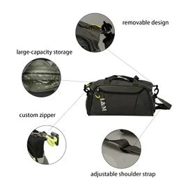 Dry Wet Separated Sports Bag Water Resistant Holdall Gym Bag Mens Womens Nylon Messenger Duffel Bag Large Training Carry On Handbag Overnight Weekend Tote for Fitness Camping Yoga Holiday,40x20x15cm