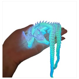 Unbranded 3D Printed Luminous Dragon Multi Glow in the Dark Home Tank Fidget Desktop 11.8”