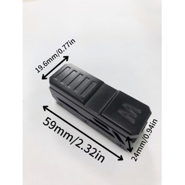 MEDC Push Slider Toy for Adults , Zinc Alloy Metal Stress Relief Slider , Portable EDC Pocket Toy ,Black