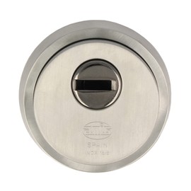 Amig - Security Escutcheon for Locks with Anti-Drill Plate Mod. 30 | Ø 65 mm | Solid Outer Ring | with Screws and Bracket | Stainless Steel
