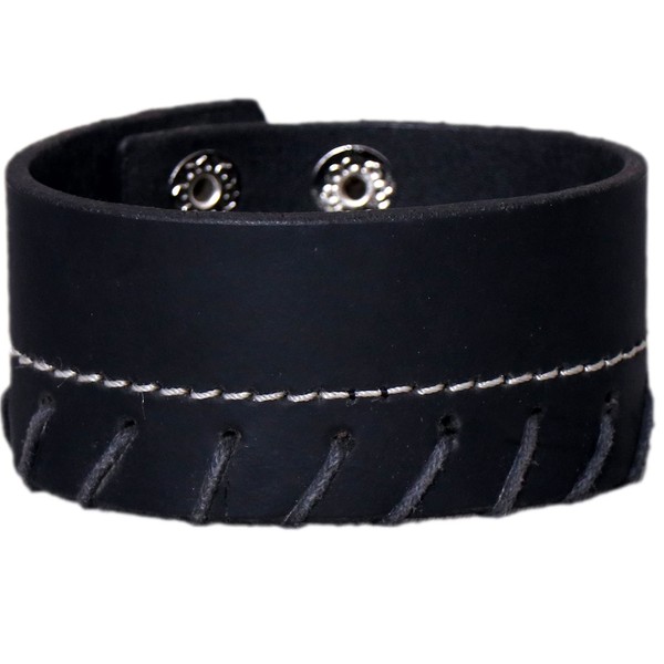 Urbanity Men's Genuine Leather Cuff Bangle Bracelet Perfect Statement Piece