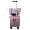 Unbranded 20" Carry-on Luggage with Cup Holder Lightweight Glossy Hardshell