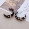 Xduargs Boho Leopard Print Earrings Leopard Print Acrylic Earrings Resin