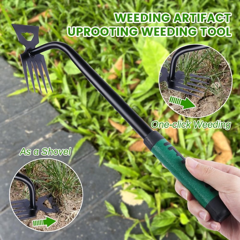 OFFCUP Weed Puller, Portable Garden Weeder Uprooting Weeding Tool, 5