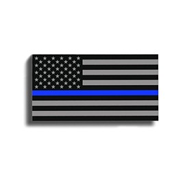 Blue LINE American Flag Subdued Sticker Decal Lives Matter - Support Police USA Merica