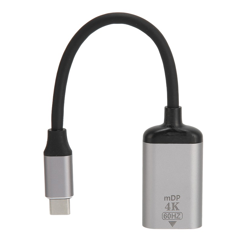 USB C to DisplayPort Adapter 4K 60Hz Aluminium Alloy Plug
