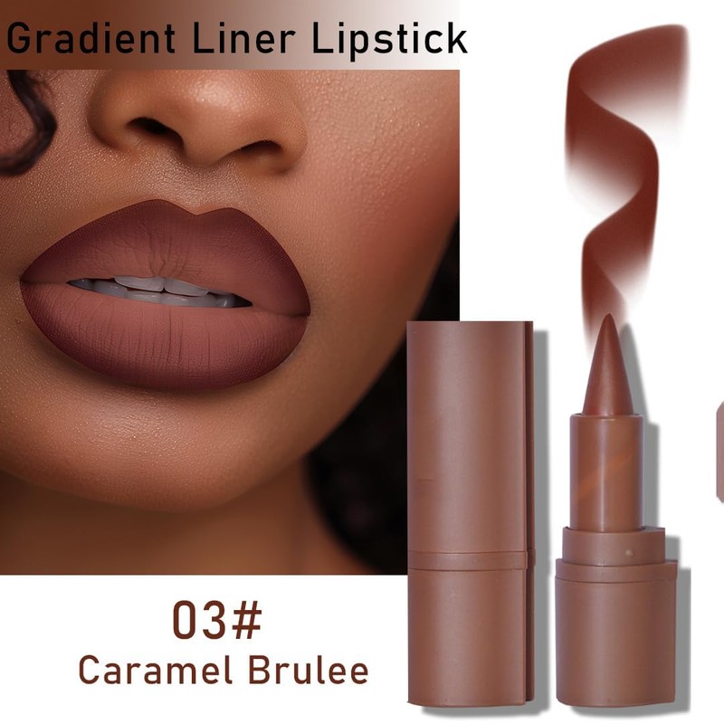 6PCS/Set 2-in-1 Gradient Lip Liner & Lipstick Lip Combo Set