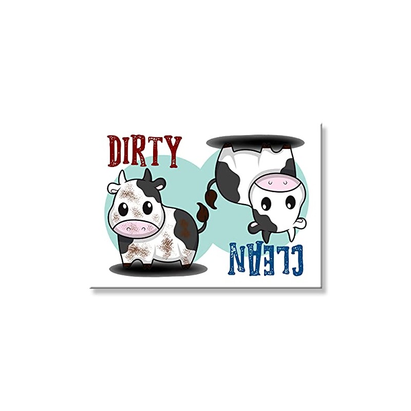 Cow Clean Dirty Dishwasher Magnet