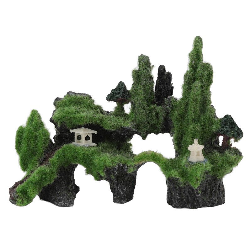 Moss Rockery Aquarium Decoration Artificial Moss Rockery Ornament for Aquarium