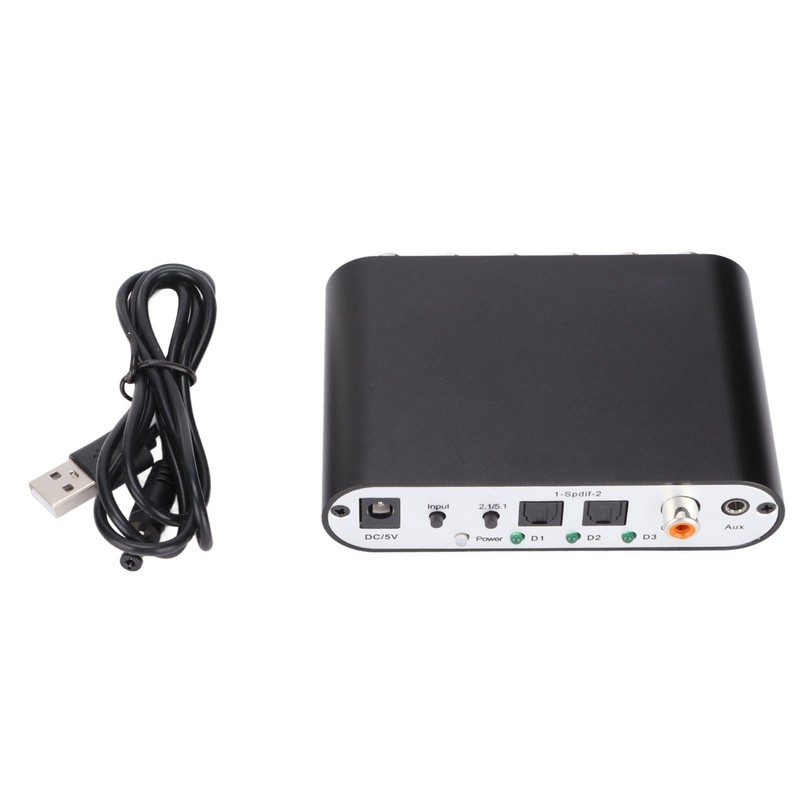 5.1 Digital Sound Decoder Converter Stereo SPDIF Coaxial AUX to
