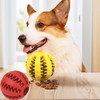 2Pcs Dog Chew Toy Ball - 3-in-1 Treat Dispenser, Teeth