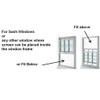 Frost King, AWS1045 WB Marvin Adjustable Window Screen, 15" high,