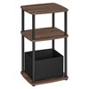 SONGMICS HOME SONGMICS HOME Side Table, 3-Tier Nightstand with Storage,