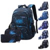 Primary and Secondary School Students Backpack Waterproof Schoolbag with Lunch