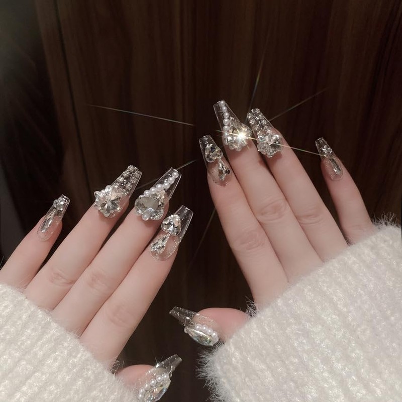 XUZOO Nail Tip, 3D Fashionable, Popular, 3D Nail Tip, Bridal