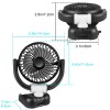 DONWELL For Honda 12V One Head Car Fan Portable USB