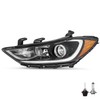 SOCKIR Halogen Headlight Assembly Fit for 2017 2018 Hyundai Elantra
