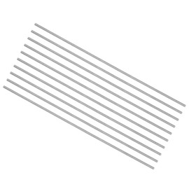sourcing map 10pcs Round Steel Metal Rods, 1.6mm x 150mm High Speed Steel (HSS) Lathe Bar Stock Tool, for Shaft Gear Drill Lathes Boring Machine Turning Miniature DIY Craft