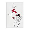 Stupell Industries Red Lips Makeup Canvas Wall Art Design by