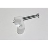 UKFIX 100 x White Twin Satellite Shotgun Cable Clips, Sky