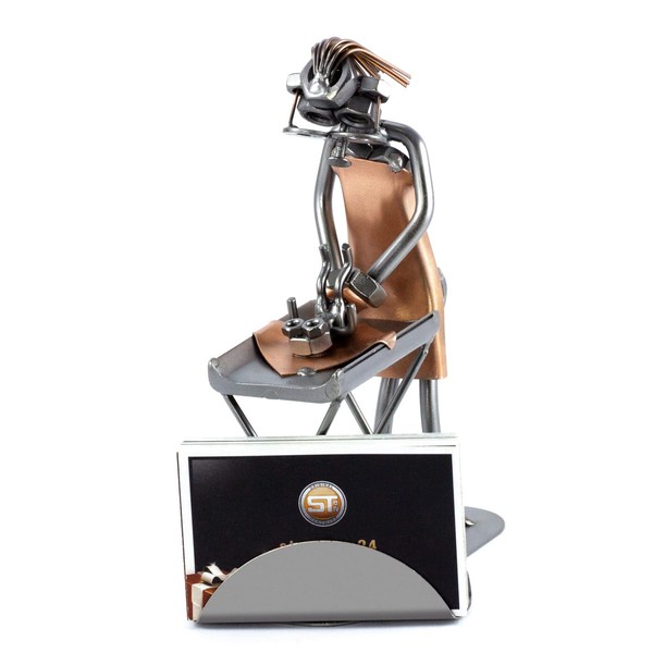 Steelman24 I Nuts and bolts sculpture Woman with Baby with
