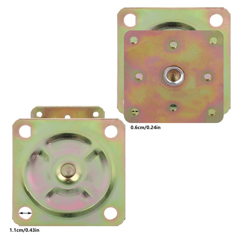 AHAQU 4PCS 100-150mm Galvanised Adjustable Elevated Post Base Support, Heavy