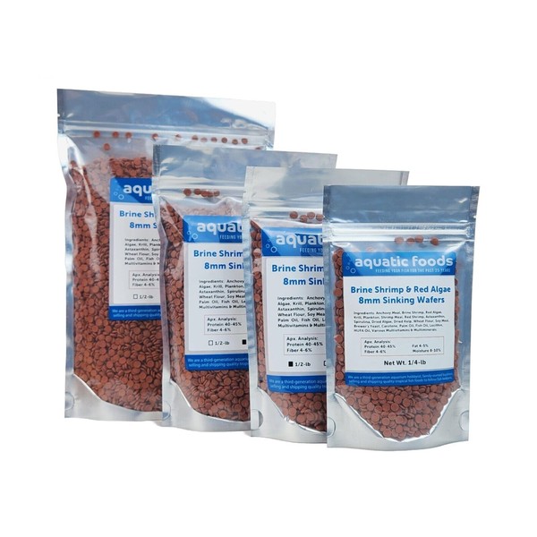 Aquatic Foods Inc. 8mm - 1/3" Brine Shrimp & Red
