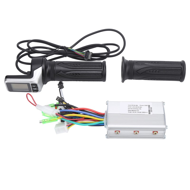 36V/48V 350W Brushless Controller and 124DX LCD Twist Throttle Set