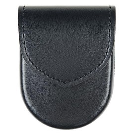 Bianchi 90H-2HS Safariland 90H Hand Cuff Case w/Flap (Standard Sized Hinged), Plain Black w/Hidden Snap, One Size