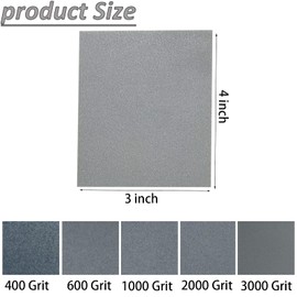 SACKORANGE 30 PCS 400-3000 Grit Hand Sanding Sponge Set, Ultra Fine Sanding Sponges Pads, Soft Foam Hand Sander Block Wet Dry Sandpaper for Model Plastic Toy Metal Wood Furniture Polishing