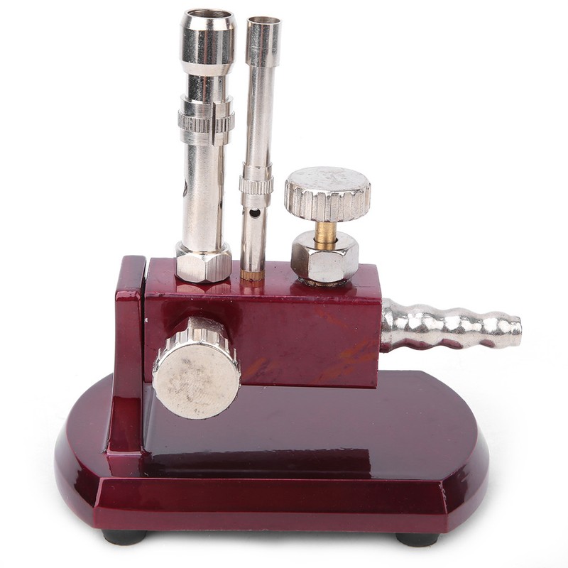 Dental Micro Burner Double Tube Rotatable Gas Propane Light Lab