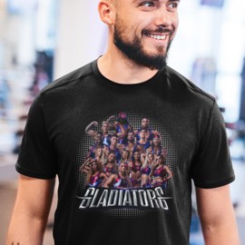 SMARTYPANTS New Gladiator Group T-Shirt Top Tee - TV Show are You Ready? Battle Games Present Gift (5-6 Years, Black)