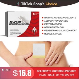 Acupoint Pressure Stimulation Sticker, 14pcs/Box Tanglixiao Acupoint Stickers, Tangli Xiao Acupoint, Chinese Tang li Xiao Acupoint Pressure Sticker-471 - quantity: 1 PCS