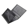 Esquire New Silk Passport Card Holder Black, black