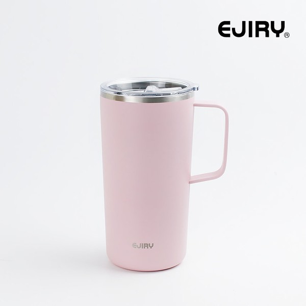 Ejiri Dandy stainless steel mug handle tumbler 600ml, deep green