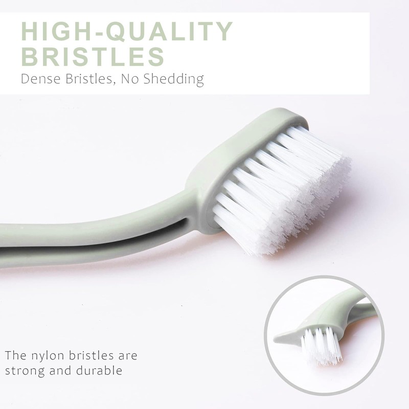 Bird Cage Cleaning Brush,Two Brush Heads,Long-Handled Tool for Cleaning Parrot