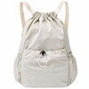YeeSupe Drawstring Backpack for Women Men,Lightweight Foldable String Bag,Nylon Cinch