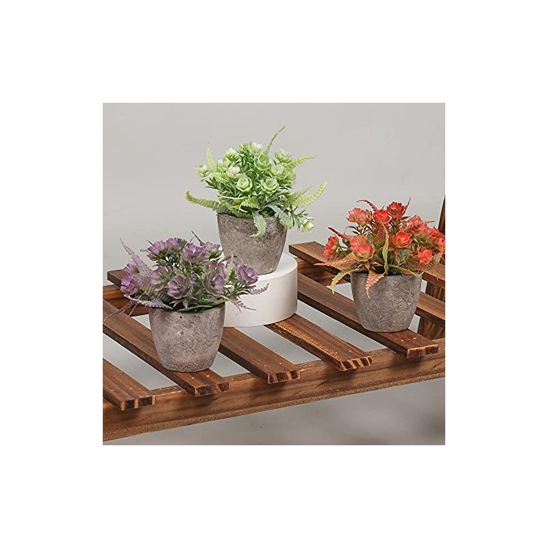 6 Piezas de Plantas Artificiales Mini Macetas,Fake Planta de Plástico,Flor
