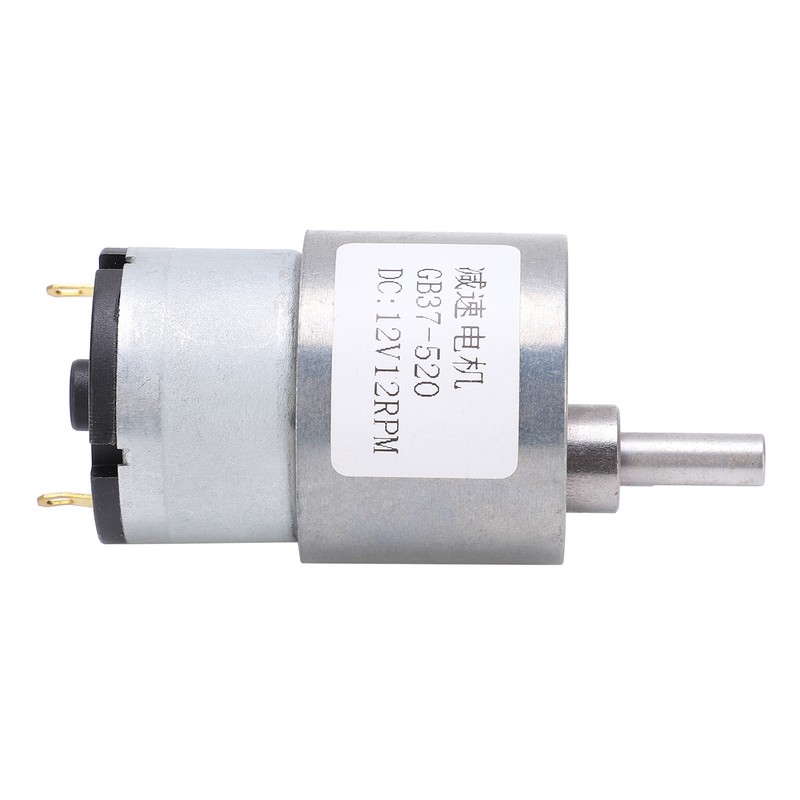DC Motor 12V 12RPM Reducer Shaft SelfLocking Geared Motor for