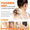 Persimmon Body Wash for Old People Smell, Natural Deodorant Bar