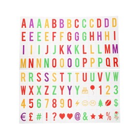 OTOTEC Cinematic Light up Sign Extra Letter Packs Cinema Style Apply to A4 Light box 104pcs Coloured Letters & Symbols