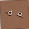 CORHAD 20Pcs Alloy Spring Ring Clasps for DIY Jewelry Making