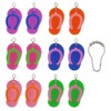 Slippers Shower Curtain Hooks for Decorative Home Bathroom - Rust