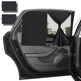2 Stück Sonnenschutz Auto Baby, Magnetisch Auto Vorhang,UV Schutz Sonnenblende Auto Double Protection Effect Autofenster Sonnenschutz,für Schützt Kinder, Erwachsene Auto Verdunkelung Fenster