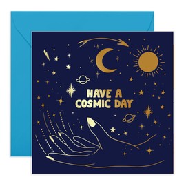 Central 23 - Horoscope Birthday Card for Her - 'Cosmic Day' - Zodiac Design - Comes with Fun Stickers