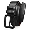 Papaanils Casual Black Dress Belt for Men,Black Belt Men Work,Men