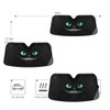 Bolaz Parabrisas de coche Negro con patrón, protector solar plegable,